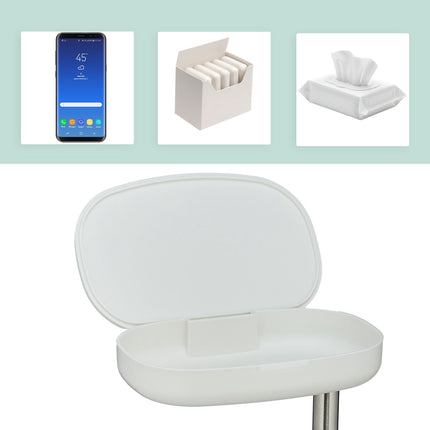 Edelstahl-Toilettenpapierhalter mit Ablage