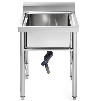 Stainless Steel Utility Sink, 1 Compartment, 17.5 x 16.5 x 10 in