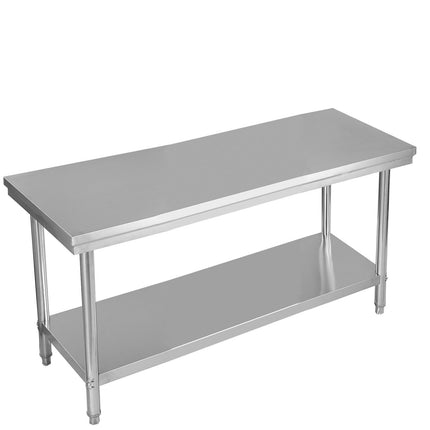 Nerezový kuchyňský pracovní gastro stůl 122x61x90cm