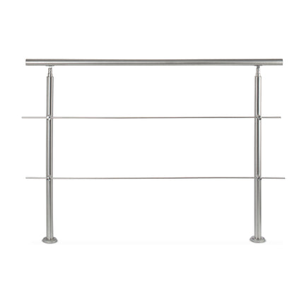 Nerezové schodišťové zábradlí 1.5m / 2 sloupky / 3 příčky