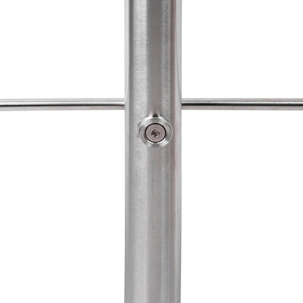Stainless steel stair railings 1.5m / 2 posts / 0 crossbars