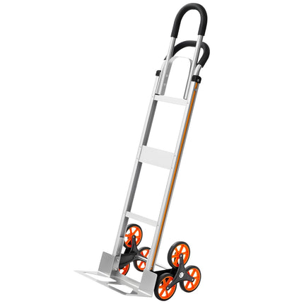 Stair Climbing Cart, 150 kg, Folding Aluminum, 6 Wheels