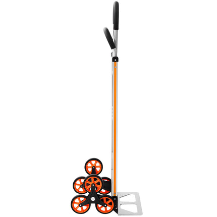 Stair Climbing Cart, 150 kg, Folding Aluminum, 6 Wheels