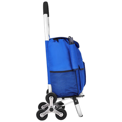 Stair Climbing Shopping Cart, 36 L, 6 Wheels, Foldable, 150 lb