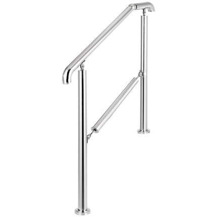 Stair Handrail, 304 Stainless Steel, Adjustable 4-5 Steps