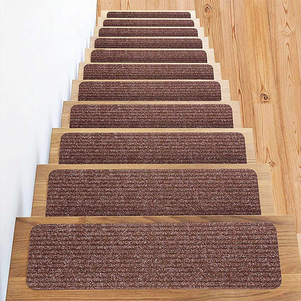 Sada nášlapů na schody, 16 ks, 65x20 cm, protiskluzové, snadná údržba