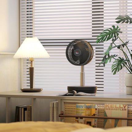 USB dobíjecí stojanový ventilátor s dálkovým ovládáním a 10 rychlostmi