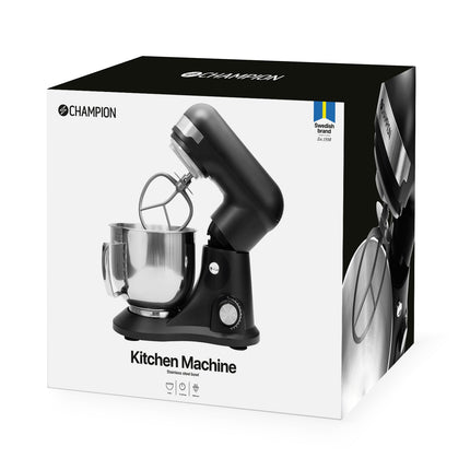 Kuchyňský robot 5L 1000W, matná černá, 12 rychlostí