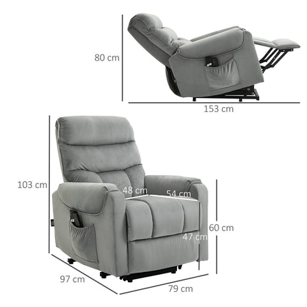 Elektrické masážní křeslo, polohovatelné do lehu, samet, relaxační sedák