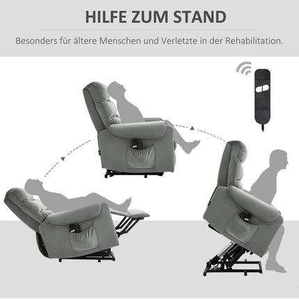 Elektrické masážní křeslo, polohovatelné do lehu, samet, relaxační sedák