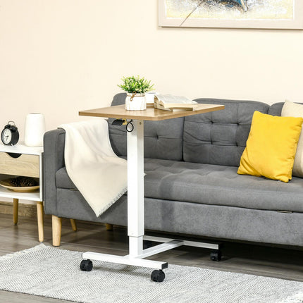 Výškově nastavitelný polohovací stůl, kolečka, tvar C, 70-110 cm