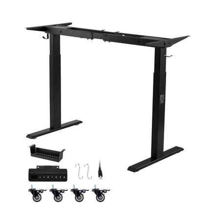Standing Desk Frame – Dual Motor, 4 Memory Presets, Black