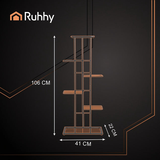 Stojan na květiny, 106cm, kov, do interiéru i exteriéru