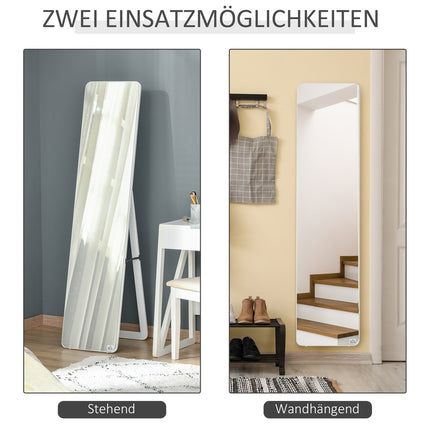 Celopostavové stojací zrcadlo, sklopný rám, i na stěnu