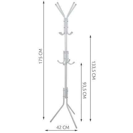 Stojanový věšák 170cm - bílá Ruhhy 23814