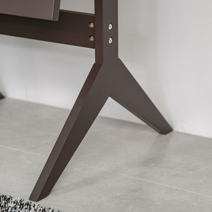 Stojací zrcadlo v celé délce, snadná údržba MDF, 47x46x148 cm