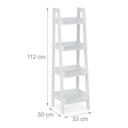 Standing shelf white 4 levels