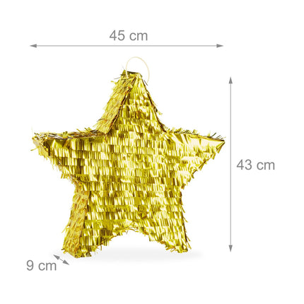 Star Piñata Set with Stick and Blindfold