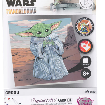 Star Wars krystalová mozaika "Card Grogu"