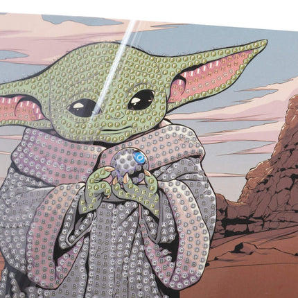 Star Wars krystalová mozaika "Card Grogu"
