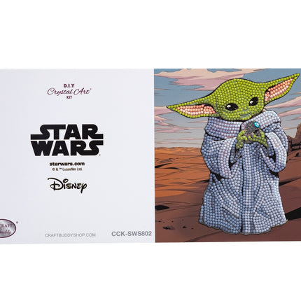 Star Wars krystalová mozaika "Card Grogu"