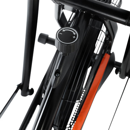 Stacionární air bike s nastavitelným odporem
