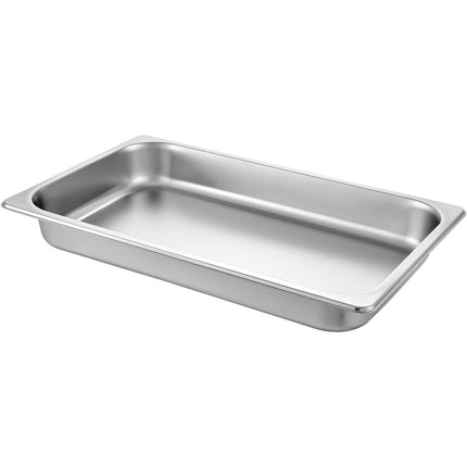 Steam Table Pans, Full Size, Stainless Steel, 2.5 In Deep, 6-Pack