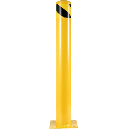 Steel Safety Bollard Post 48 in, 5.5 in, 2-Pack