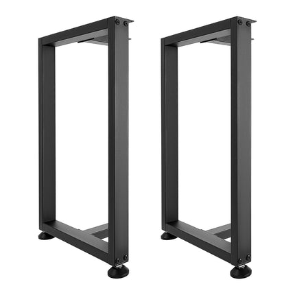 Steel T-Shape Table Legs 740x450mm, 2-Pack Black