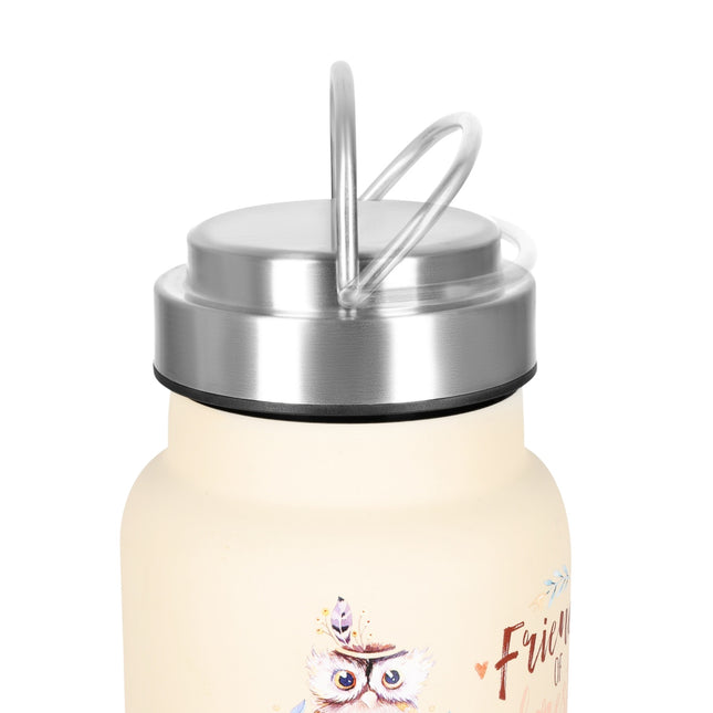 Láhev na vodu ocelová, 520ml, lesní zelená