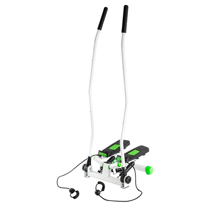 Stepper with Movable Arms and Ropes, Green-White