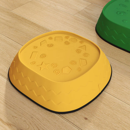 Stepping Stones Set, Stackable Frog Shape, Colorful Plastic
