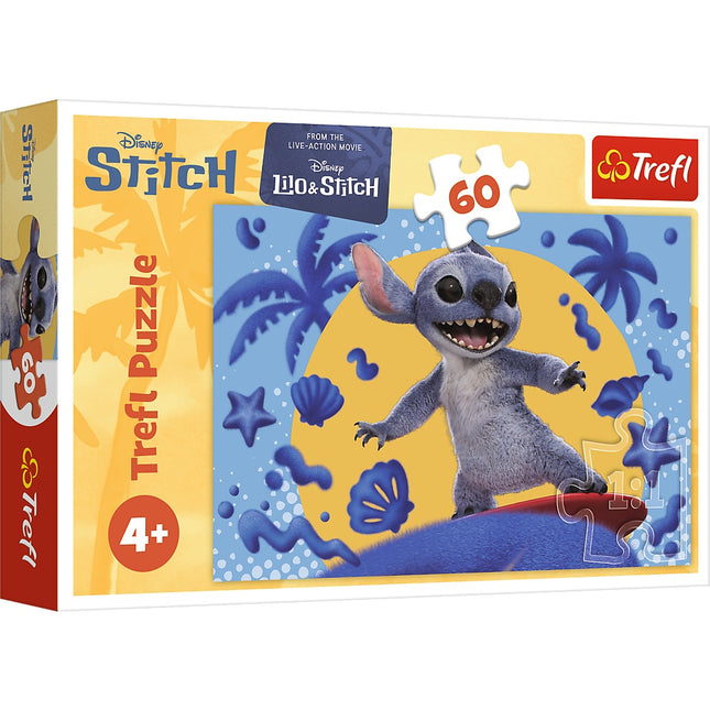Stitch puzzle, 60 dílků, zábavný design Disney pro děti