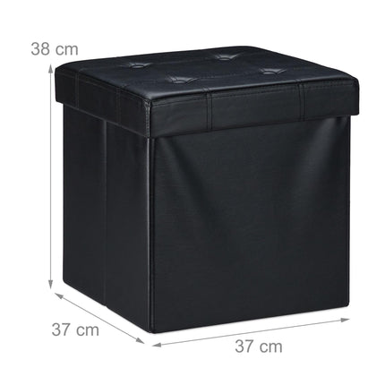 Hocker aus Kunstleder mit Stauraum