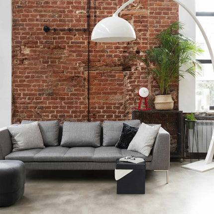 Hocker aus Kunstleder mit Stauraum