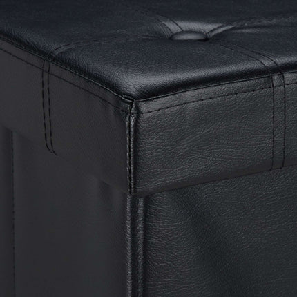 Hocker aus Kunstleder mit Stauraum