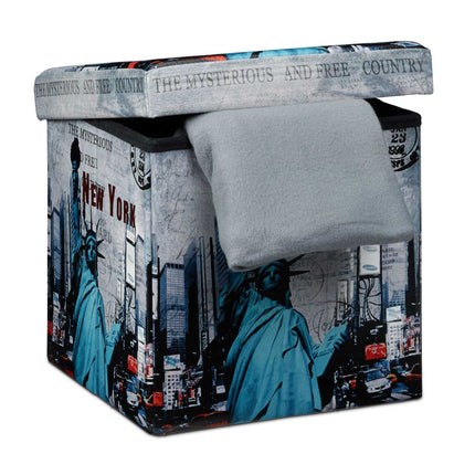 Hocker mit Stauraum Trendmotiv