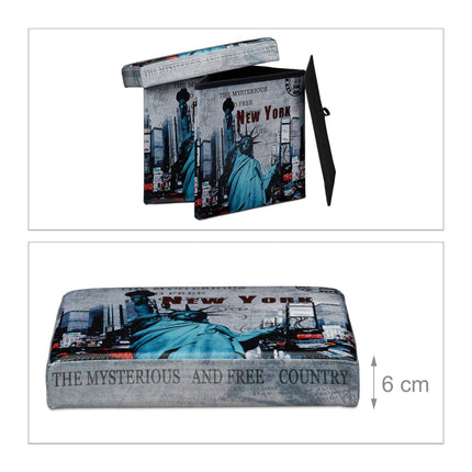 Hocker mit Stauraum Trendmotiv