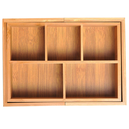 Bamboo storage box, pull-out box, natural