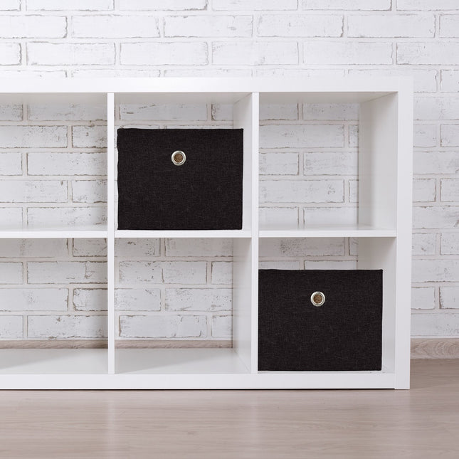 Aufbewahrungsboxen 2er-Set – Mehrfarbige Stoff-Organizer