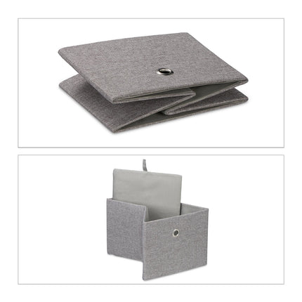Storage Boxes Set of 2 – Multi-Color Fabric Organizers