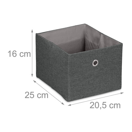 Úložné boxy, sada 2 ks – textilní organizéry, více barev