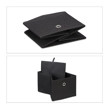 Storage Boxes Set of 2 – Multi-Color Fabric Organizers