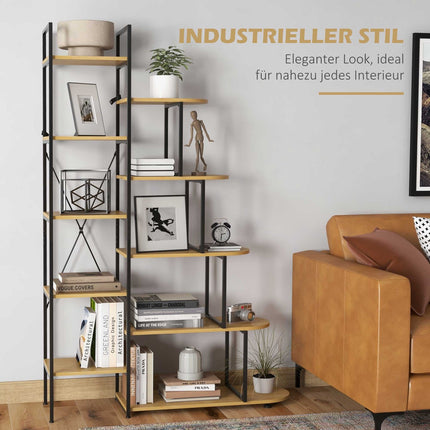 Industriální 5patrový úložný regál s pojistkou proti překlopení do domácnosti
