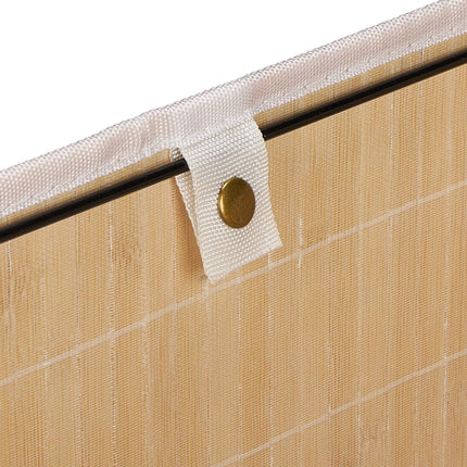 Storage basket in white bamboo