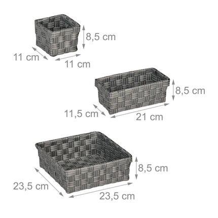 Úložný koš, sada 4 ks
