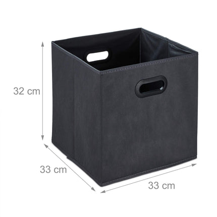 Úložný box antracitový, sada 4 ks