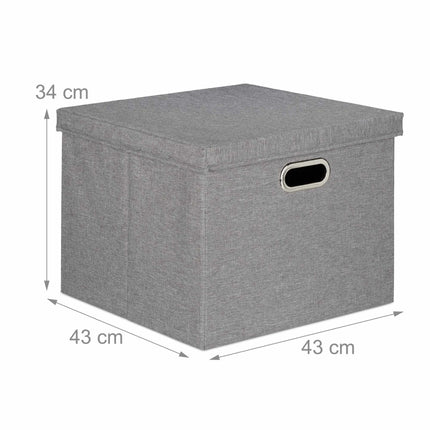 Úložný box čtvercový, sada 2 ks