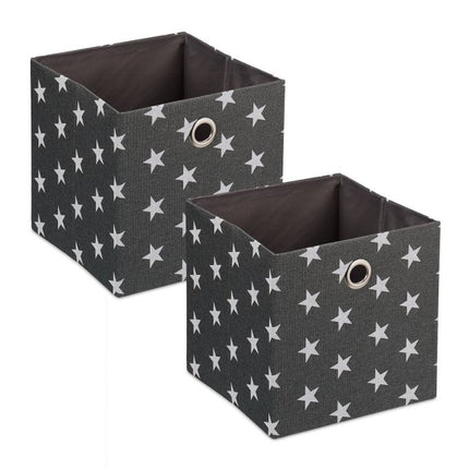 Úložný box s hvězdami, sada 2 ks