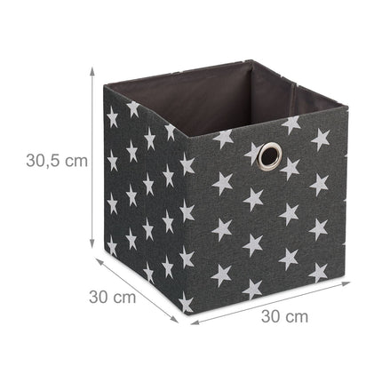 Úložný box s hvězdami, sada 2 ks
